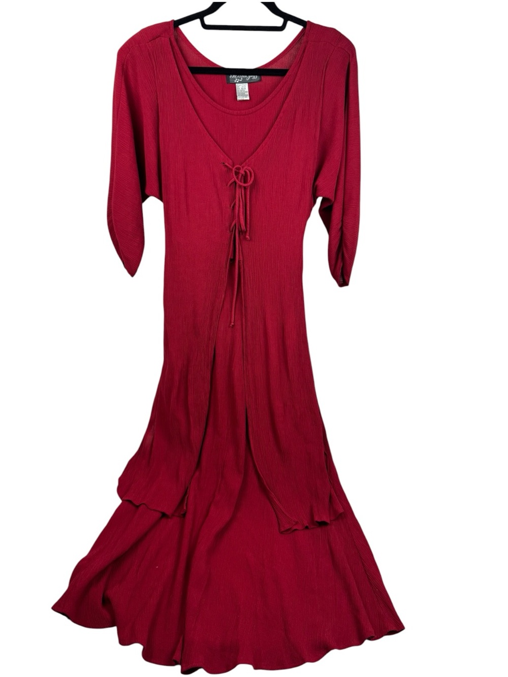 Vintage 90’s All That Jazz gothic revival witchy lace up dress 13/14